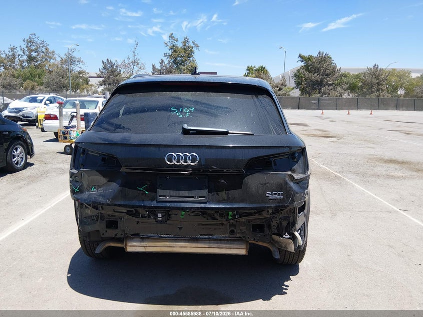 2018 Audi Q5 VIN WA1BNAFY0J2106249 IAAI salvage auction — REAR END, Salvage (California), sold $7,700 on 2026-07-29 (photo 6)