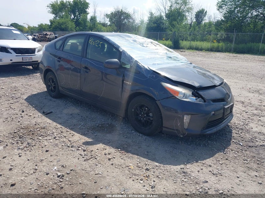 2012 Toyota Prius VIN JTDKN3DU2C1595649 IAAI salvage auction — FRONT END, Clear (Wisconsin), sold $275 on 2026-07-30 (photo 1)