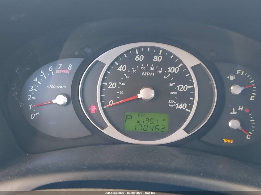 2007 Hyundai Tucson VIN KM8JN12D47U671763 IAAI salvage auction — FRONT END, Bill Of Sale (Washington), sold $25 on 2026-07-29 (photo 7)