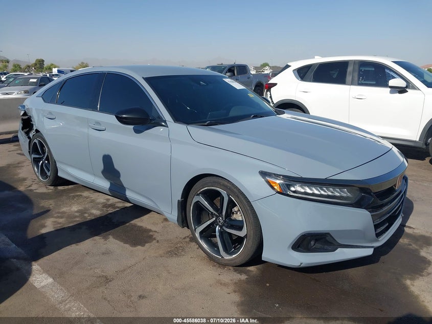 2021 Honda Accord VIN 1HGCV1F35MA018386 IAAI salvage auction — REAR END, Salvage (Arizona), sold $4,400 on 2026-07-18 (photo 1)
