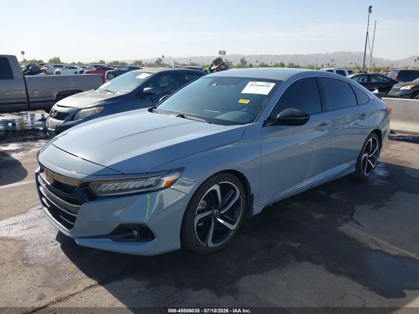 2021 Honda Accord VIN 1HGCV1F35MA018386 IAAI salvage auction — REAR END, Salvage (Arizona), sold $4,400 on 2026-07-18 (photo 2)