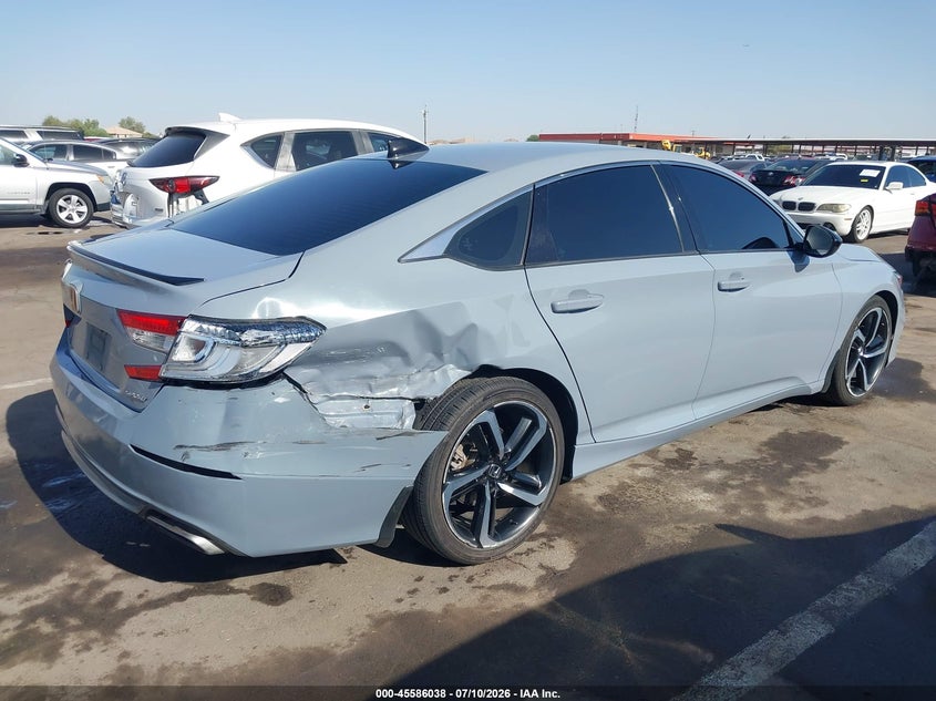 2021 Honda Accord VIN 1HGCV1F35MA018386 IAAI salvage auction — REAR END, Salvage (Arizona), sold $4,400 on 2026-07-18 (photo 4)
