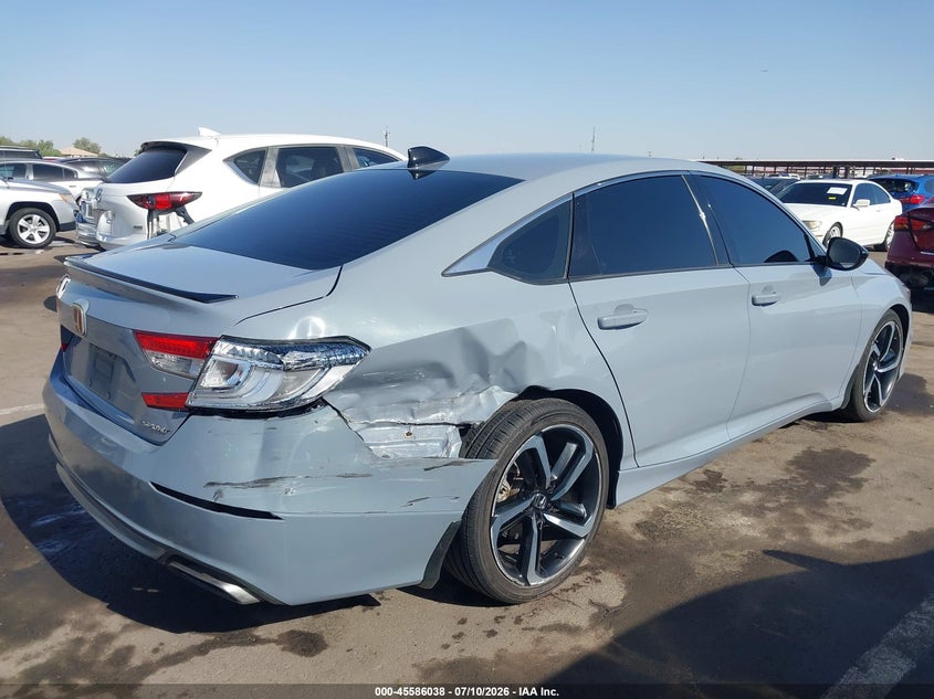 2021 Honda Accord VIN 1HGCV1F35MA018386 IAAI salvage auction — REAR END, Salvage (Arizona), sold $4,400 on 2026-07-18 (photo 6)