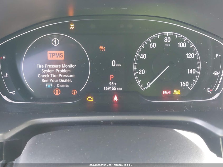 2021 Honda Accord VIN 1HGCV1F35MA018386 IAAI salvage auction — REAR END, Salvage (Arizona), sold $4,400 on 2026-07-18 (photo 7)