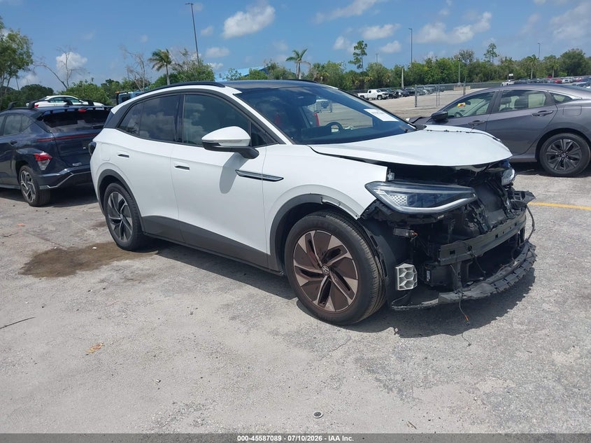 2021 Volkswagen Id.4 VIN WVGTMPE21MP053092 IAAI salvage auction — FRONT END, Salvage Title, sold $7,700 on 2026-08-13 (photo 1)