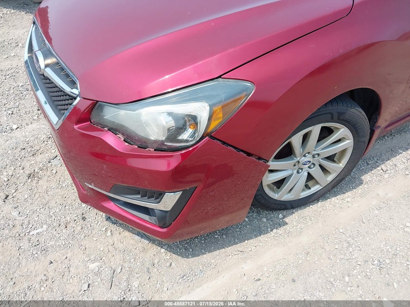 2016 Subaru Impreza VIN JF1GJAB62GH017080 IAAI salvage auction — LEFT FRONT, Salvage (Pennsylvania), sold $475 on 2026-07-28 (photo 6)