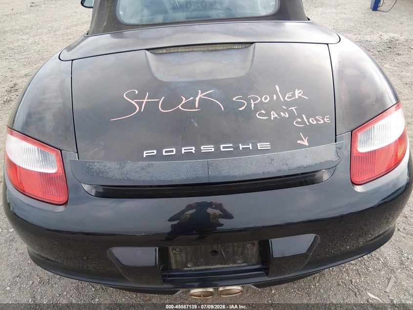 2006 Porsche Boxster VIN WP0CB29886U730252 IAAI salvage auction — NORMAL WEAR, Clear (Pennsylvania), sold $4,200 on 2026-07-10 (photo 6)