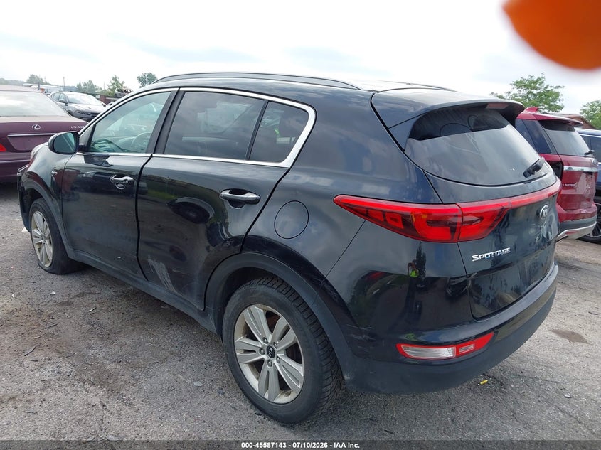 2018 Kia Sportage VIN KNDPMCAC8J7481797 IAAI salvage auction — FRONT END, Clear (Michigan), sold $1,250 on 2026-07-30 (photo 3)
