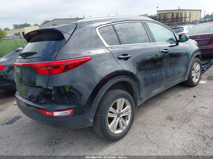 2018 Kia Sportage VIN KNDPMCAC8J7481797 IAAI salvage auction — FRONT END, Clear (Michigan), sold $1,250 on 2026-07-30 (photo 4)