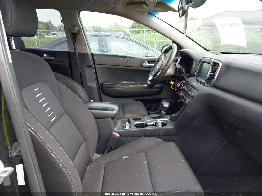 2018 Kia Sportage VIN KNDPMCAC8J7481797 IAAI salvage auction — FRONT END, Clear (Michigan), sold $1,250 on 2026-07-30 (photo 5)