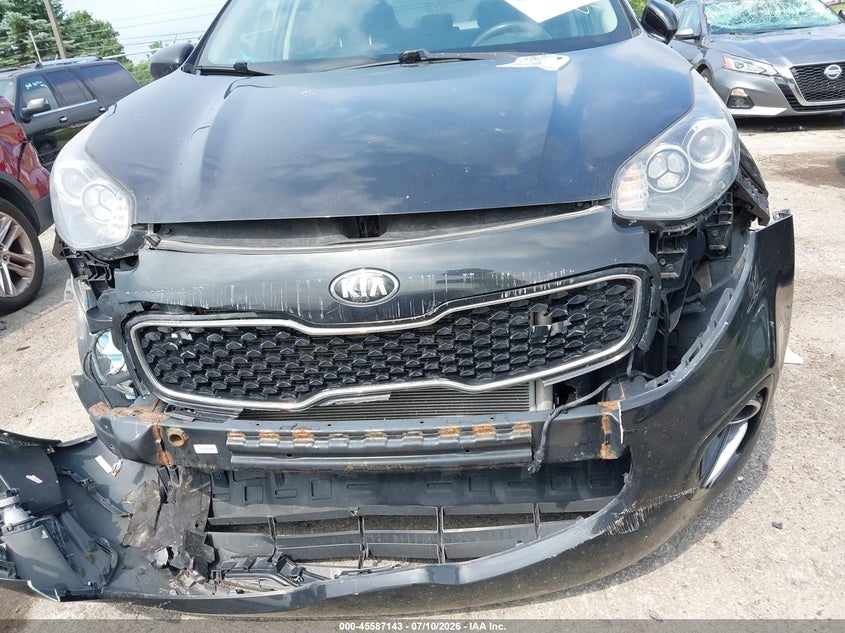 2018 Kia Sportage VIN KNDPMCAC8J7481797 IAAI salvage auction — FRONT END, Clear (Michigan), sold $1,250 on 2026-07-30 (photo 6)