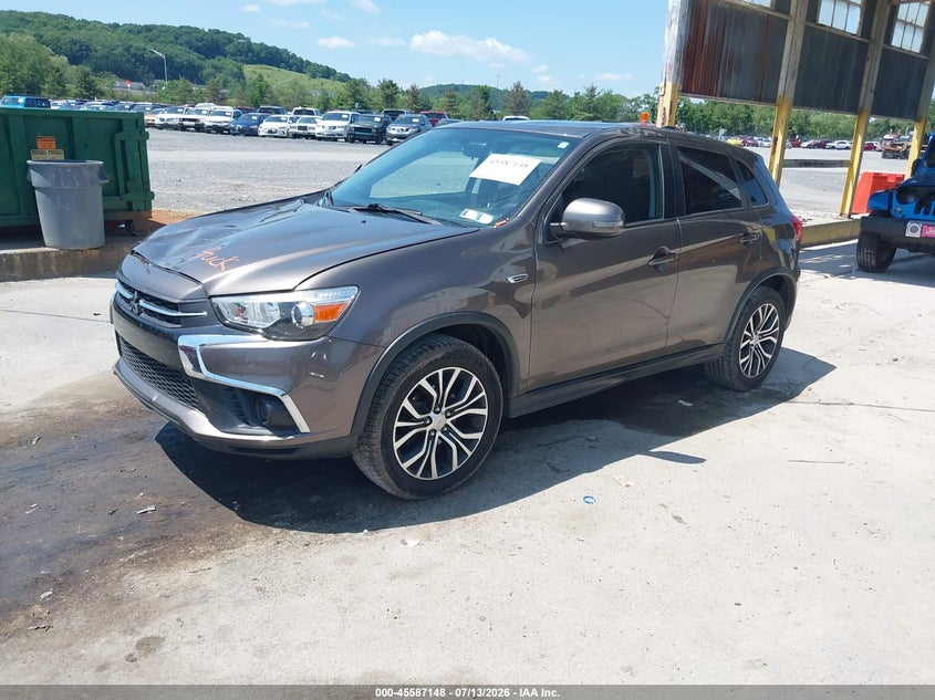 2018 Mitsubishi Outlander VIN JA4AP3AU7JU016722 IAAI salvage auction — FRONT END, Salvage (Pennsylvania), sold $1,600 on 2026-07-29 (photo 2)