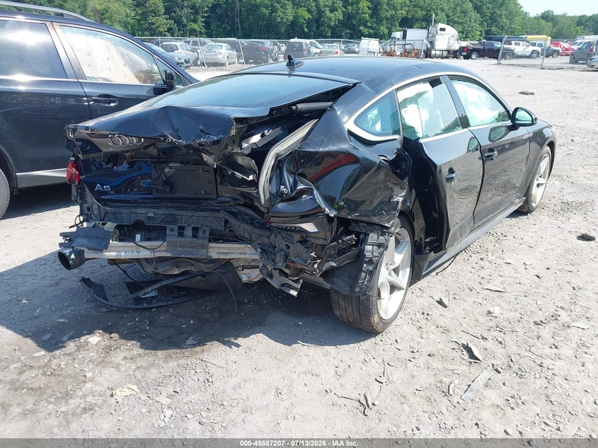 2019 Audi A5 VIN WAUENCF56KA098764 IAAI salvage auction — FRONT & REAR, Salvage Title, sold $3,600 on 2026-07-31 (photo 4)