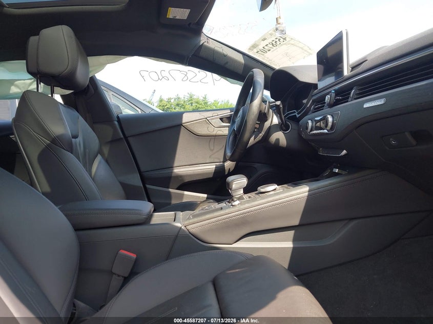 2019 Audi A5 VIN WAUENCF56KA098764 IAAI salvage auction — FRONT & REAR, Salvage Title, sold $3,600 on 2026-07-31 (photo 5)