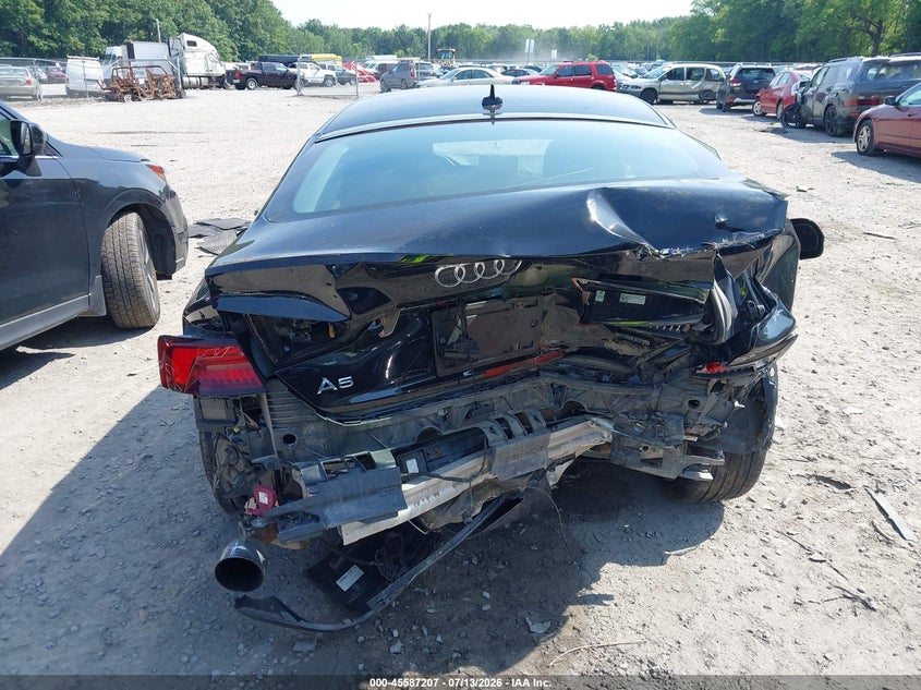 2019 Audi A5 VIN WAUENCF56KA098764 IAAI salvage auction — FRONT & REAR, Salvage Title, sold $3,600 on 2026-07-31 (photo 6)