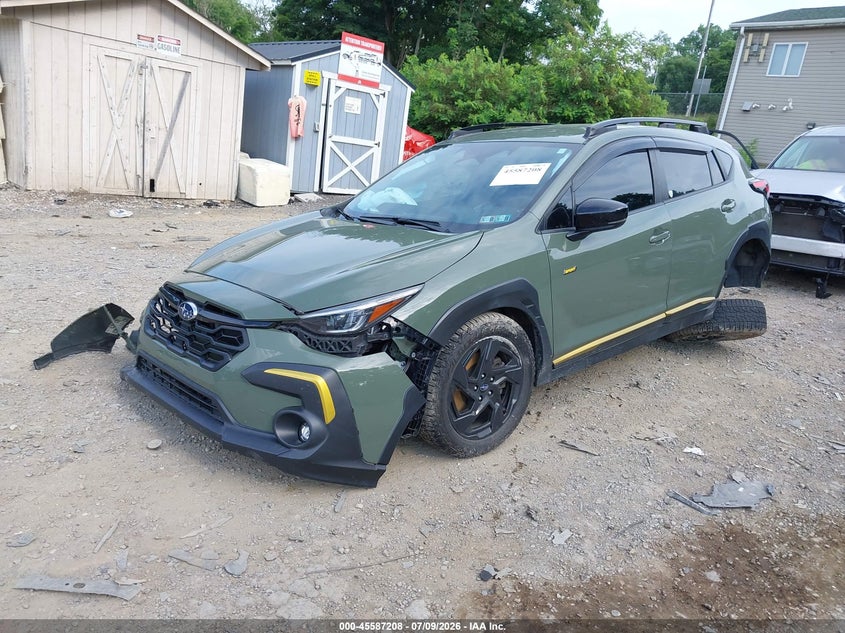2024 Subaru Xv VIN 4S4GUHF65R3703050 IAAI salvage auction — FRONT & REAR, Salvage (Pennsylvania), sold $2,000 on 2026-07-24 (photo 2)