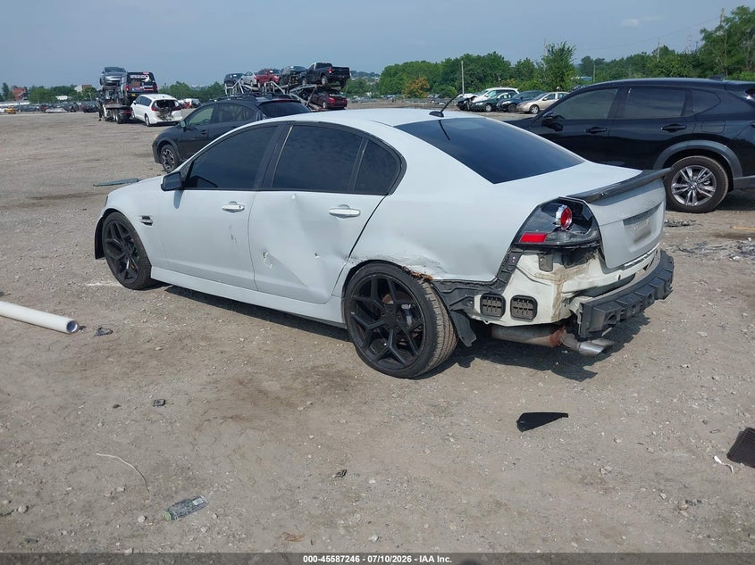 2008 Pontiac G8 VIN 6G2EC57Y68L140481 IAAI salvage auction — FRONT & REAR, Salvage (Pennsylvania), sold $1,800 on 2026-07-31 (photo 3)