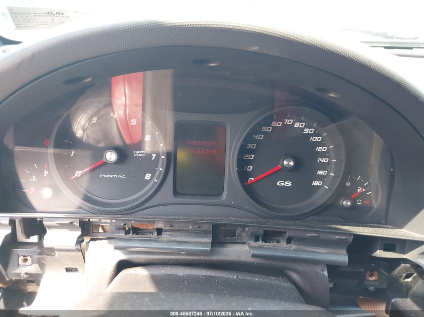2008 Pontiac G8 VIN 6G2EC57Y68L140481 IAAI salvage auction — FRONT & REAR, Salvage (Pennsylvania), sold $1,800 on 2026-07-31 (photo 7)