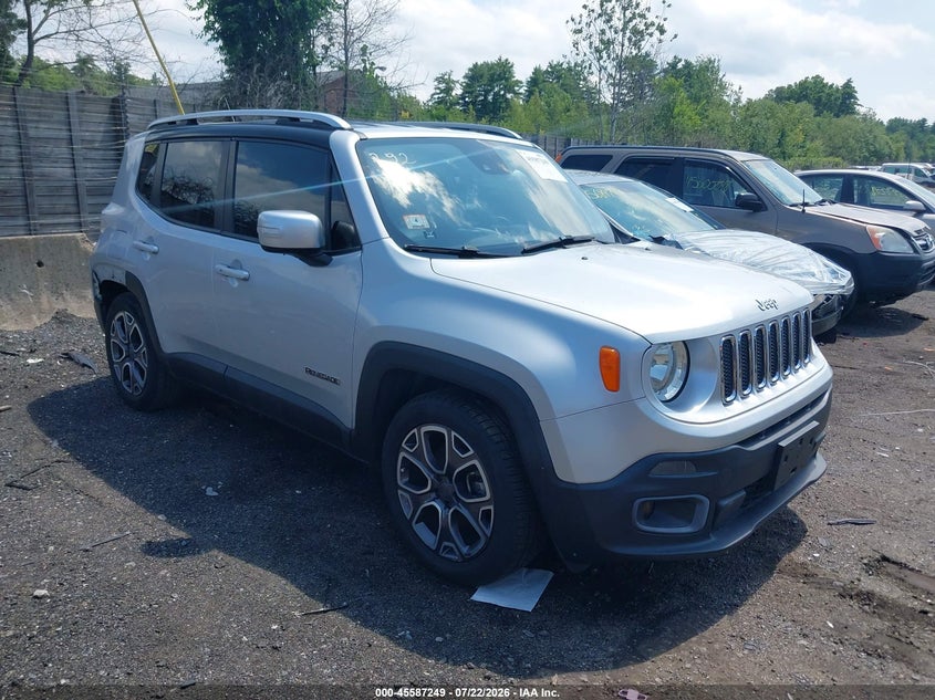 2015 Jeep Renegade VIN ZACCJADT4FPB23470 IAAI salvage auction — REAR END, Salvage Title, sold $1,675 on 2026-08-14 (photo 1)