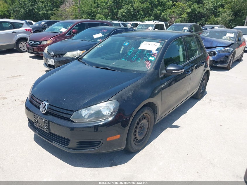 2014 Volkswagen Golf VIN WVWDB7AJ7EW007611 IAAI salvage auction — RIGHT FRONT, Original (Texas), sold $700 on 2026-08-10 (photo 2)