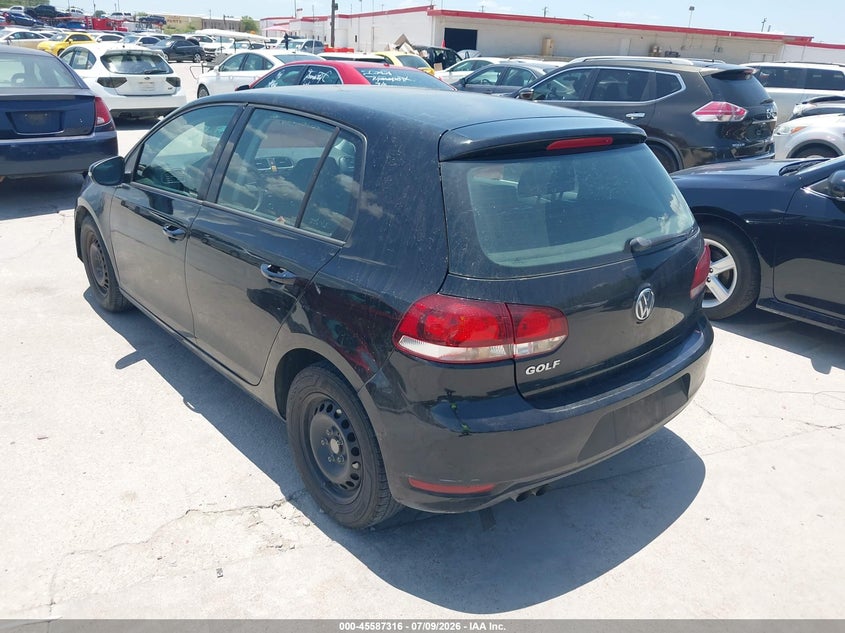 2014 Volkswagen Golf VIN WVWDB7AJ7EW007611 IAAI salvage auction — RIGHT FRONT, Original (Texas), sold $700 on 2026-08-10 (photo 3)