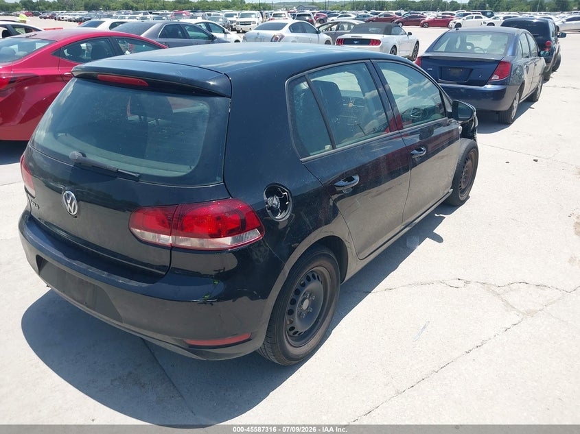 2014 Volkswagen Golf VIN WVWDB7AJ7EW007611 IAAI salvage auction — RIGHT FRONT, Original (Texas), sold $700 on 2026-08-10 (photo 4)