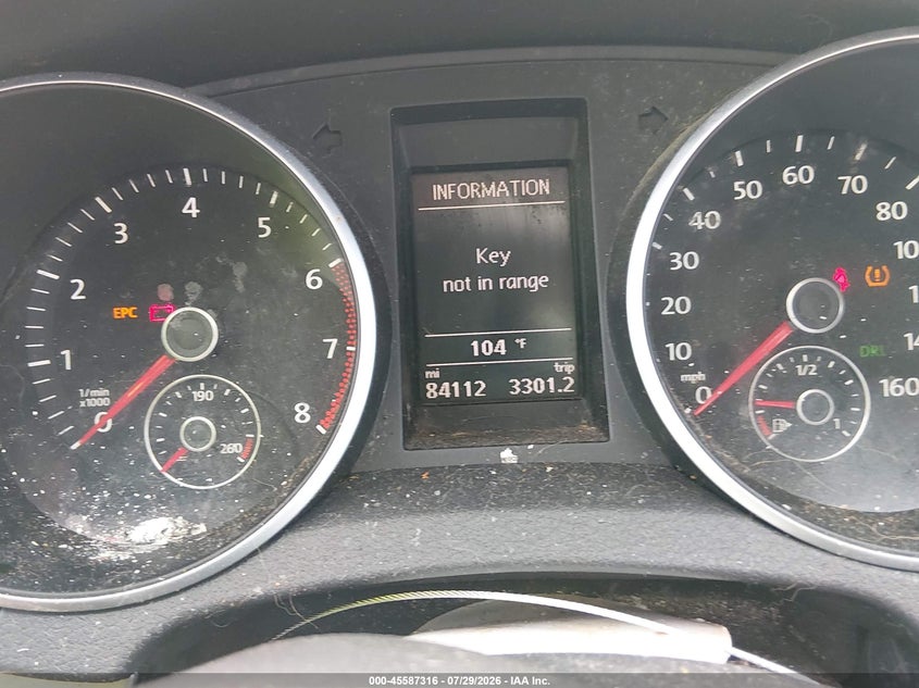 2014 Volkswagen Golf VIN WVWDB7AJ7EW007611 IAAI salvage auction — RIGHT FRONT, Original (Texas), sold $700 on 2026-08-10 (photo 7)