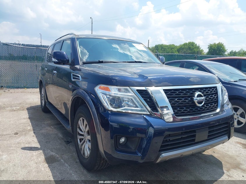 2019 Nissan Armada VIN JN8AY2NC8KX512258 IAAI salvage auction — HAIL, Salvage (Ohio), sold $7,650 on 2026-07-28 (photo 1)