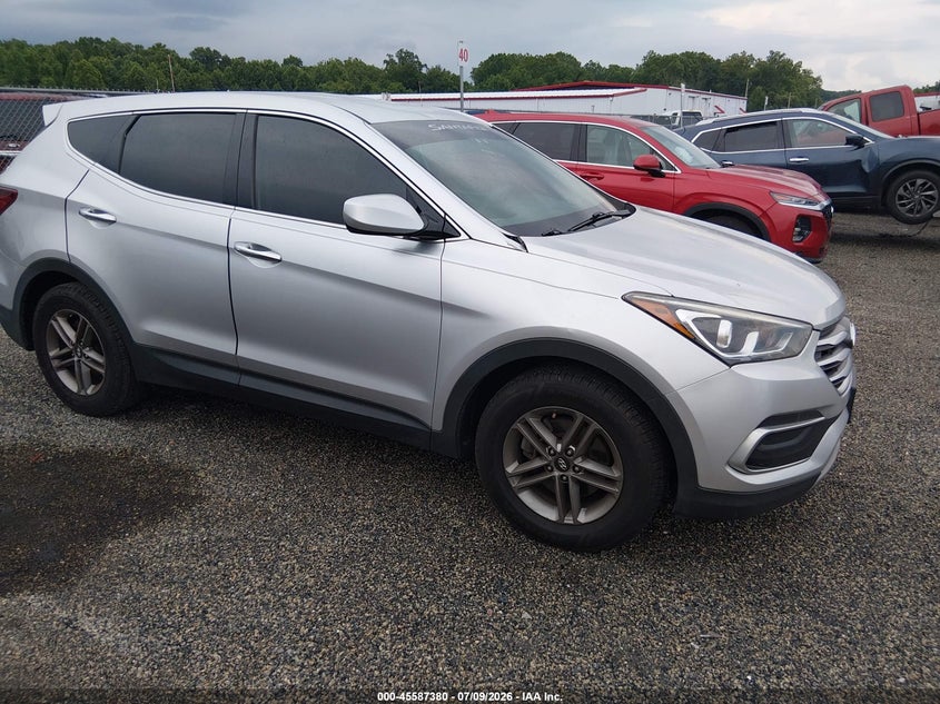 2018 Hyundai Santa fe VIN 5XYZT3LB2JG565083 IAAI salvage auction — UNKNOWN, Salvage Title, sold $2,550 on 2026-07-30 (photo 1)