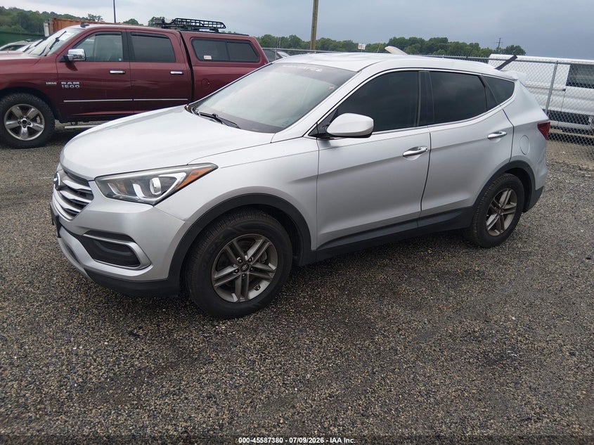 2018 Hyundai Santa fe VIN 5XYZT3LB2JG565083 IAAI salvage auction — UNKNOWN, Salvage Title, sold $2,550 on 2026-07-30 (photo 2)
