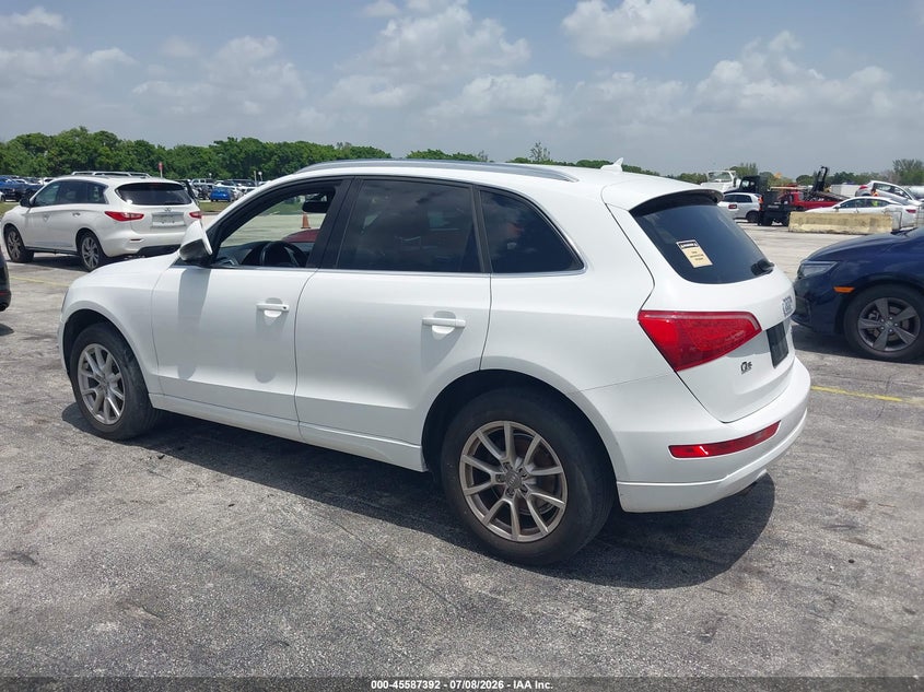 2012 Audi Q5 VIN WA1CFAFP1CA138628 IAAI salvage auction — NORMAL WEAR, Clear (Florida), sold $500 on 2026-07-30 (photo 3)