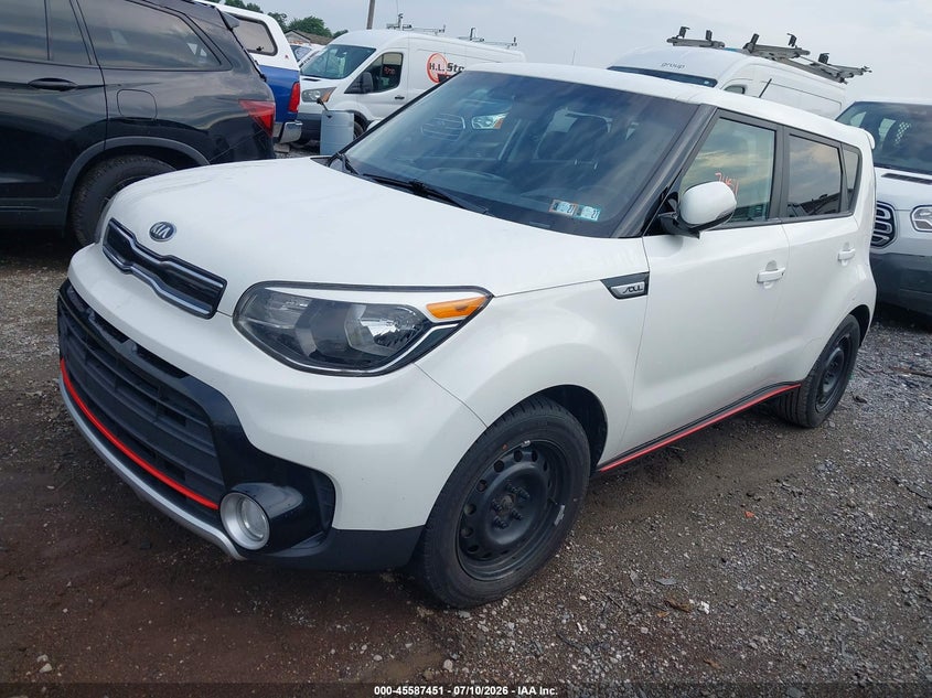 2019 Kia Soul VIN KNDJX3AA8K7686260 IAAI salvage auction — NORMAL WEAR, Clear (Pennsylvania), sold $1,625 on 2026-07-29 (photo 2)