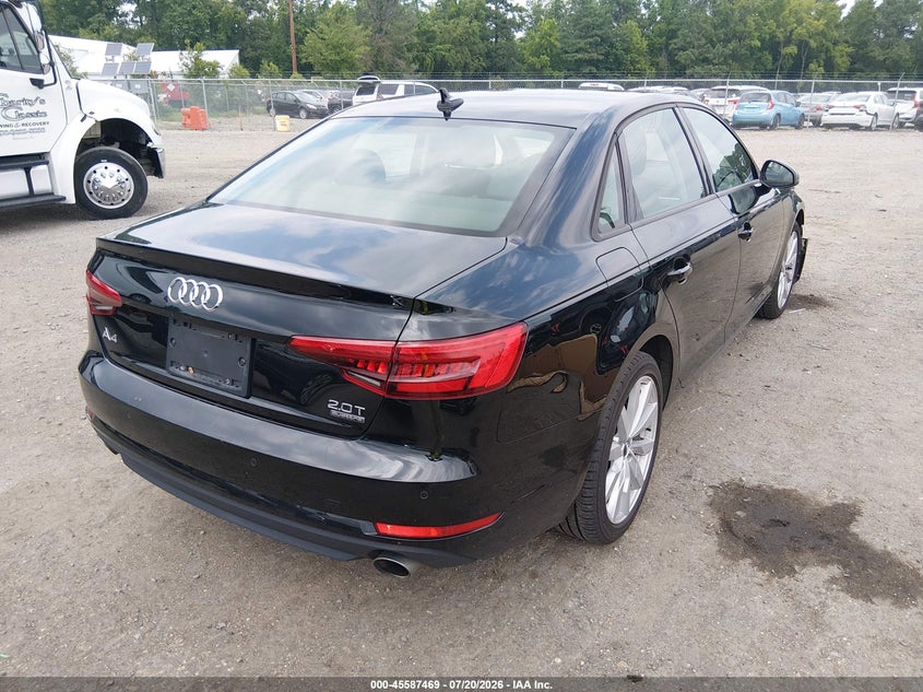 2017 Audi A4 VIN WAUANAF49HN010530 IAAI salvage auction — FRONT END, Wait Title, sold $4,150 on 2026-08-30 (photo 4)