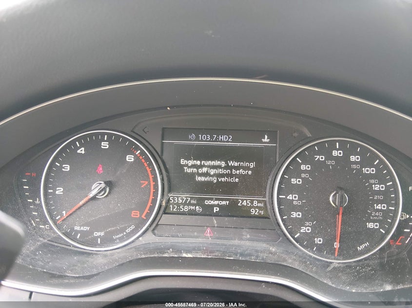 2017 Audi A4 VIN WAUANAF49HN010530 IAAI salvage auction — FRONT END, Wait Title, sold $4,150 on 2026-08-30 (photo 7)