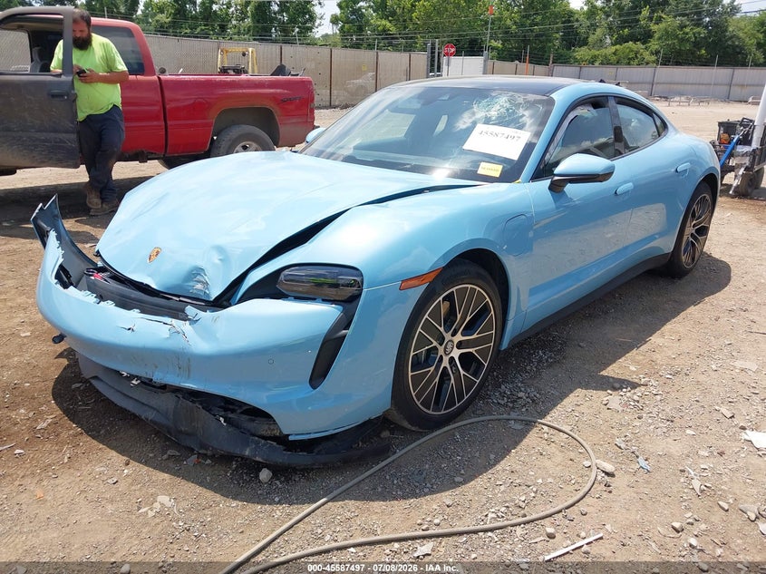 2024 Porsche Taycan VIN WP0AA2Y10RSA11482 IAAI salvage auction — FRONT END, Wait Title, sold $30,000 on 2026-08-21 (photo 2)