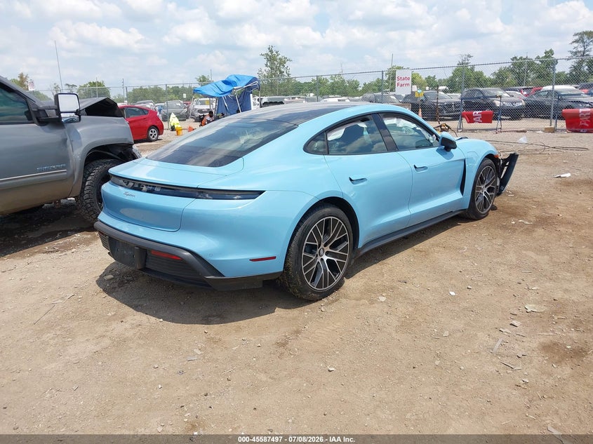 2024 Porsche Taycan VIN WP0AA2Y10RSA11482 IAAI salvage auction — FRONT END, Wait Title, sold $30,000 on 2026-08-21 (photo 4)