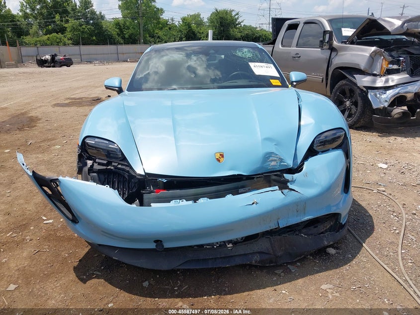 2024 Porsche Taycan VIN WP0AA2Y10RSA11482 IAAI salvage auction — FRONT END, Wait Title, sold $30,000 on 2026-08-21 (photo 6)