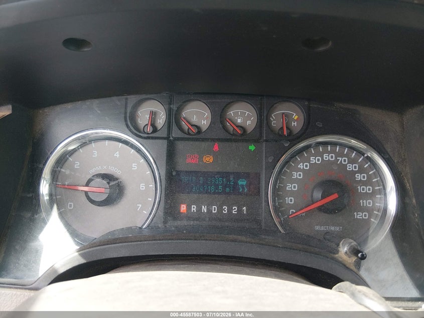 2010 Ford F-150 VIN 1FTEW1C88AFD29880 IAAI salvage auction — WATER/FLOOD, Salvage (Louisiana), sold $800 on 2026-07-24 (photo 7)