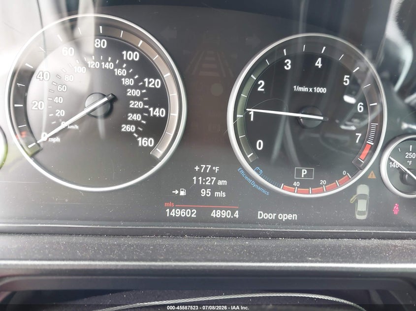 2013 BMW 5 series VIN WBAXG5C59DD232042 IAAI salvage auction — NORMAL WEAR, Clear (Virginia), sold $1,100 on 2026-07-24 (photo 7)
