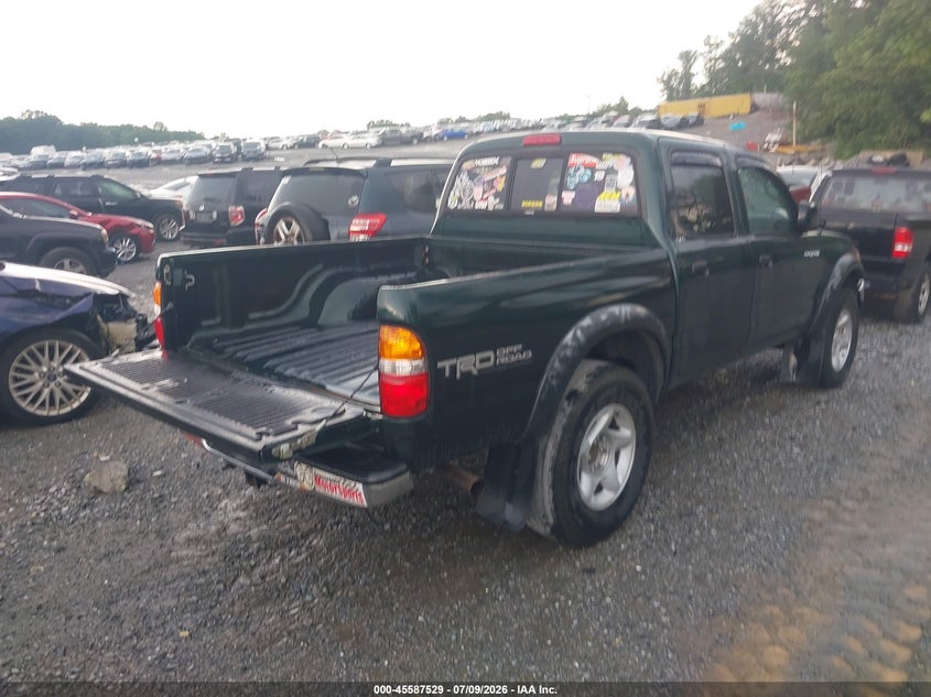 2001 Toyota Tacoma VIN 5TEGN92N91Z762631 IAAI salvage auction — FRONT & REAR, Salvage (Georgia), sold $2,300 on 2026-07-31 (photo 4)
