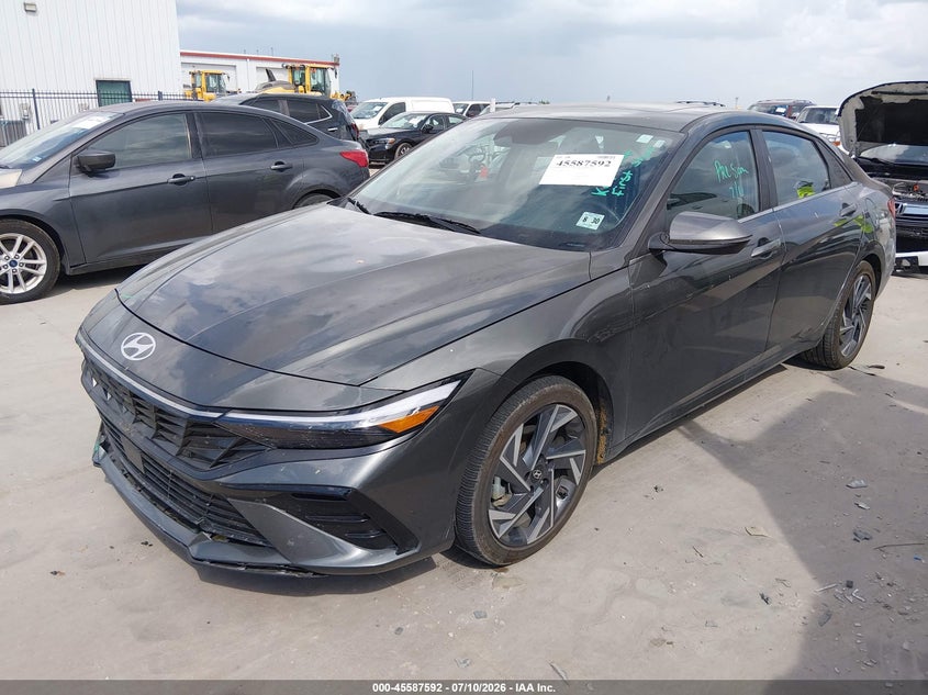 2025 Hyundai Elantra VIN KMHLN4DJ0SU173615 IAAI salvage auction — RIGHT FRONT, Enterprise Vehicles Clear Only (New Jersey), sold $3,950 on 2026-07-28 (photo 2)