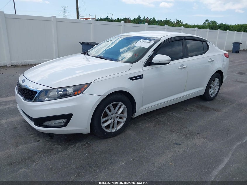 2013 Kia Optima VIN KNAGM4A74D5304234 IAAI salvage auction — UNKNOWN, Clear (Florida), sold $500 on 2026-07-29 (photo 2)