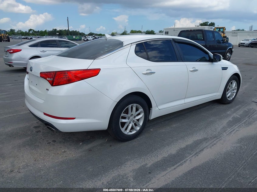 2013 Kia Optima VIN KNAGM4A74D5304234 IAAI salvage auction — UNKNOWN, Clear (Florida), sold $500 on 2026-07-29 (photo 4)
