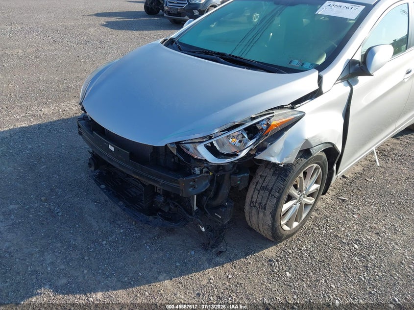 2015 Hyundai Elantra VIN KMHDH4AE2FU438205 IAAI salvage auction — LEFT FRONT, Salvage (Pennsylvania), sold $1,050 on 2026-07-28 (photo 6)