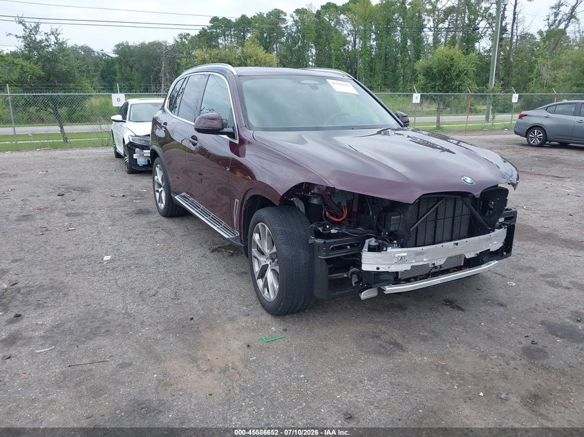 2020 BMW X5 VIN 5UXCR6C02L9C55395 IAAI salvage auction — FRONT END, Rebuildable (Florida), sold $23,100 on 2026-07-28 (photo 1)