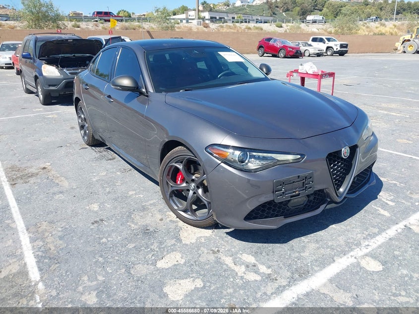 2019 Alfa romeo Giulia VIN ZARFANBN7K7620681 IAAI salvage auction — FRONT END, Salvage Title, sold $7,700 on 2026-08-16 (photo 1)