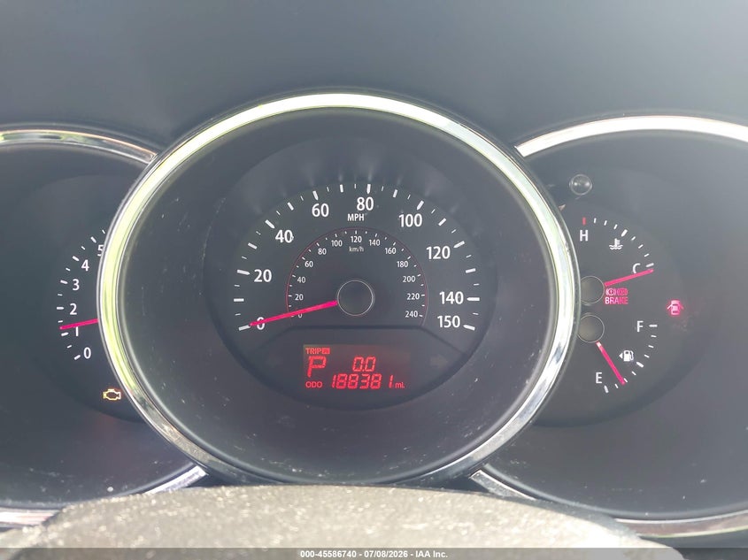 2013 Kia Sorento VIN 5XYKU3A68DG337887 IAAI salvage auction — NORMAL WEAR, Clear (Tennessee), sold $800 on 2026-07-16 (photo 7)