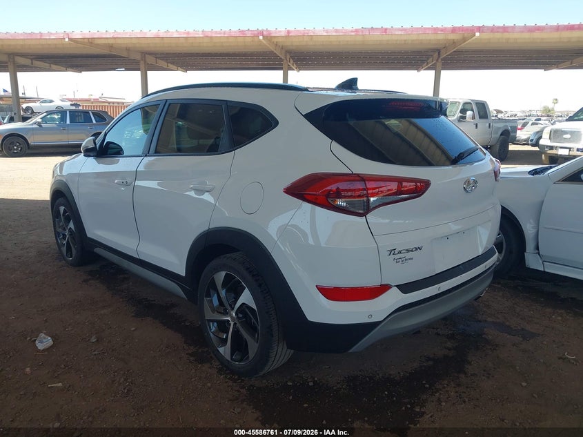 2018 Hyundai Tucson VIN KM8J33A27JU703694 IAAI salvage auction — NORMAL WEAR, Clear (Arizona), sold $4,050 on 2026-07-28 (photo 3)