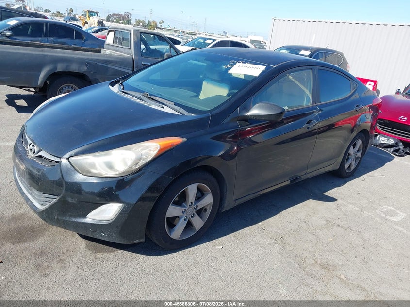 2012 Hyundai Elantra VIN KMHDH4AE3CU273969 IAAI salvage auction — NORMAL WEAR, Clear - Dealer Only (California), sold $300 on 2026-07-18 (photo 2)