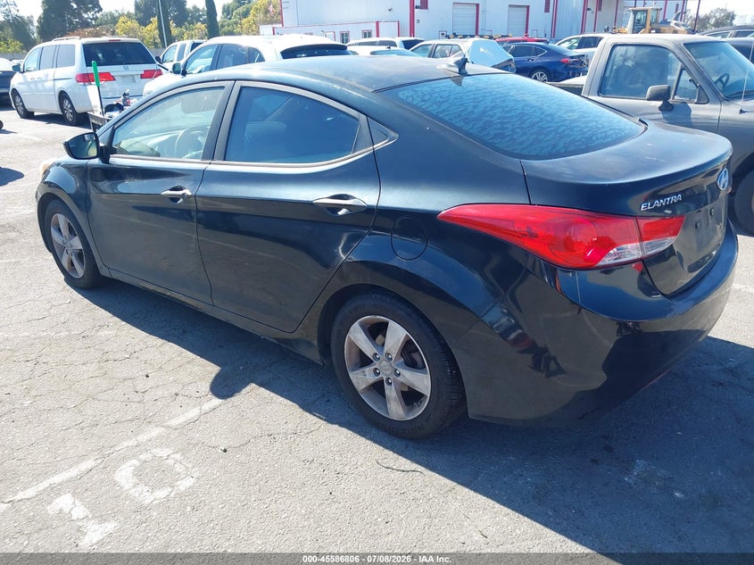 2012 Hyundai Elantra VIN KMHDH4AE3CU273969 IAAI salvage auction — NORMAL WEAR, Clear - Dealer Only (California), sold $300 on 2026-07-18 (photo 3)